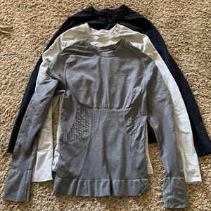 3 Blanqi sportswear long sleeve. $100 for all 3!